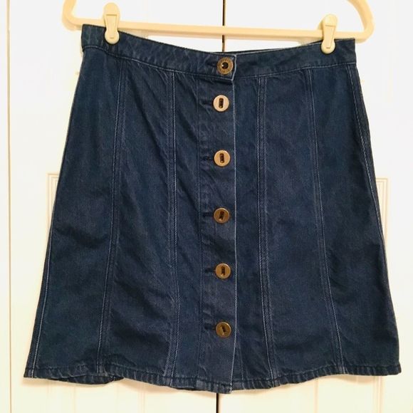 🦚 🦚 ANTHROPOLOGIE | Pilcro Button Down Denim Skirt - Picture 3 of 8